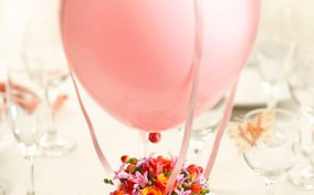 Manualdiades para Baby Shower con globos y flores