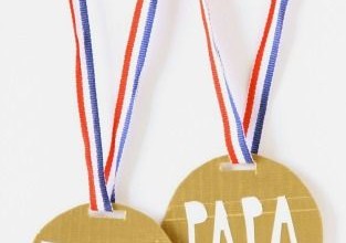 Medallas para el día del padre #manualidadesfaciles #niños